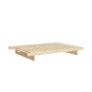 Łóżko dwuosobowe z drewna sosnowego Karup Design Kanso, 160x200 cm
