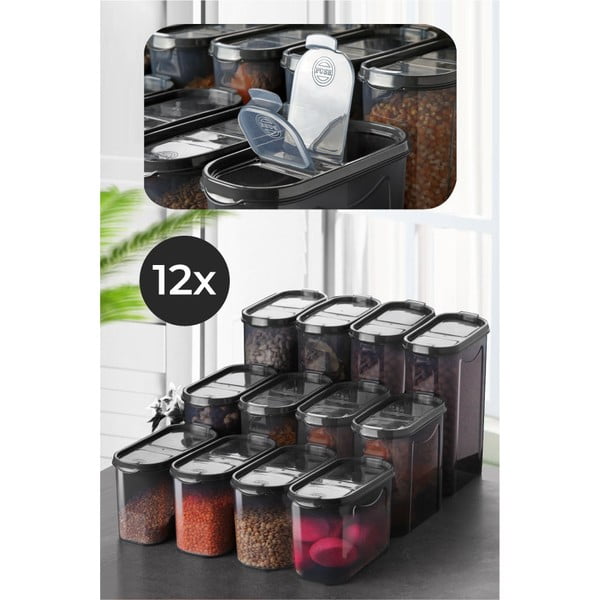 Pojemniki na produkty sypkie 12 szt. – Hermia-image-1