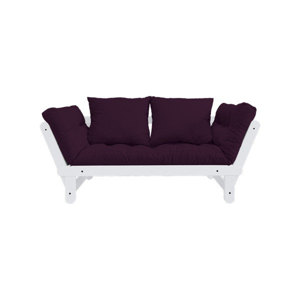 Sofa rozkładana Karup Beat White/Purple Plum-image-1