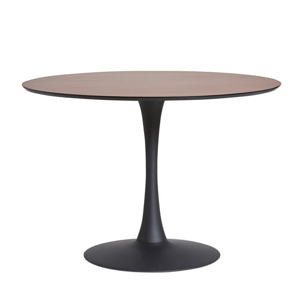 Okrągły stół do jadalni z blatem z dekorem orzecha Marckeric Oda, ⌀ 110 cm