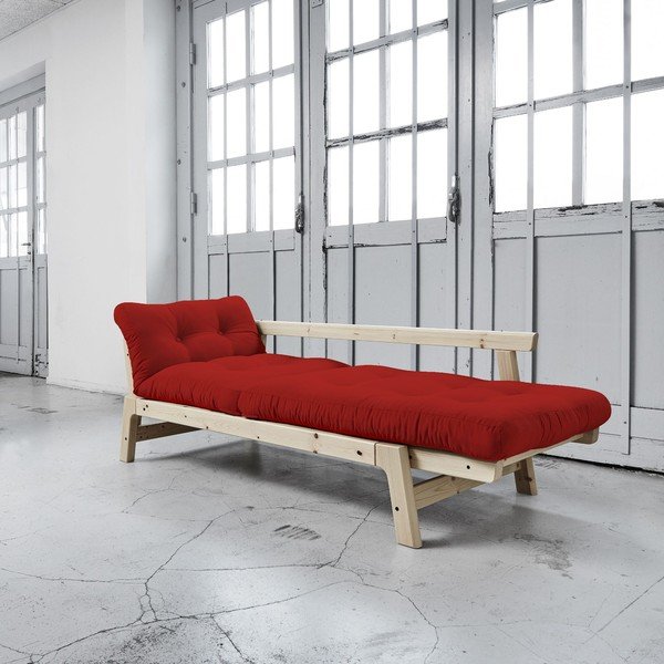 Sofa rozkładana Karup Step Natural/Red-image-3