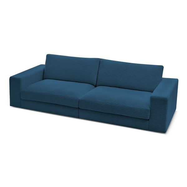 Ciemnoniebieska sztruksowa sofa 274 cm Leonard – Bobochic Paris-image-4