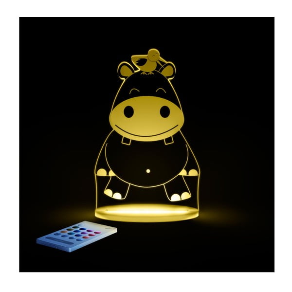 Dziecięca lampka nocna LED Aloka Hipopotam