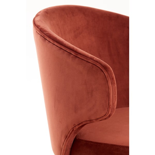 Jasnoczerwone tapicerowane fotele jadalniane zestaw 2 szt. Kosaka – Light & Living-image-2