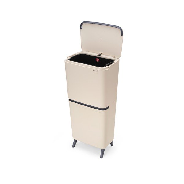 Jasnoszary plastikowy kosz na śmieci 20+25 l do segregacji odpadów SortUp Recycle Hi – Brabantia