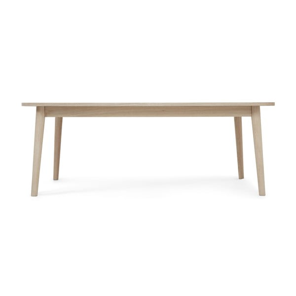 Stolik z blatem w dekorze dębu 70x125 cm Nyborg – Furnhouse-image-2