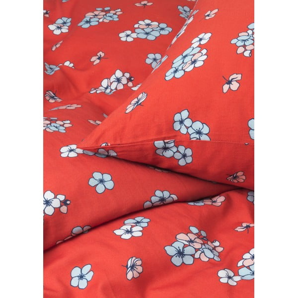 Ceglasta pościel dwuosobowa z satyny bawełnianej 200x220 cm Grand Pleasantly – JUNA-image-2