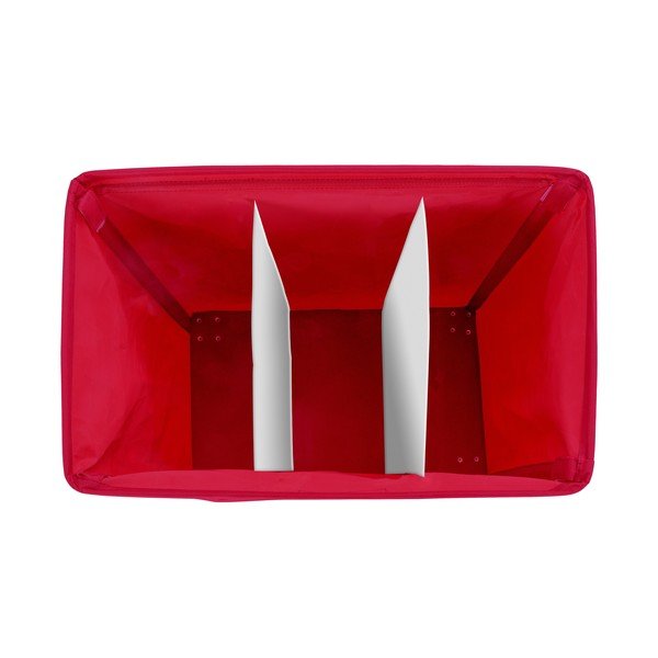 Czerwony potrójny kosz na pranie Wenko Trivo, 117,6 l-image-2