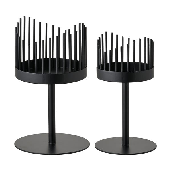 Metalowe świeczniki zestaw 2 szt. Amara – House Nordic-image-4