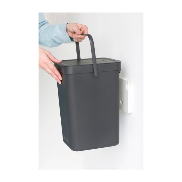Kosz Sort & Go 12 l, szary-image-4