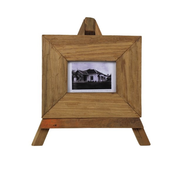 Ramka na zdjęcia z drewna tekowego HSM Collection Nesia, 27 x 23 cm
