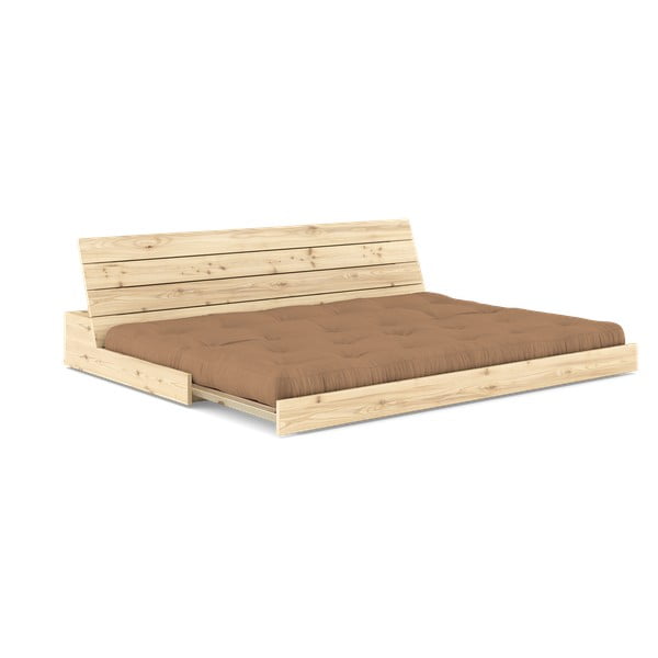 Brązowa rozkładana sofa 196 cm Base – Karup Design-image-4