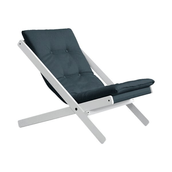 Fotel rozkładany Karup Design Boogie White/Petroleum