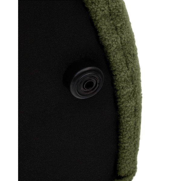 Zielony puf z materiału bouclé Kaeli – Kave Home-image-3