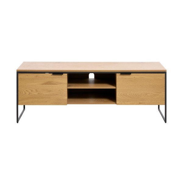 Szafka pod TV w dekorze dębu w naturalnym kolorze 155x55x45 cm Cesura – Unique Furniture