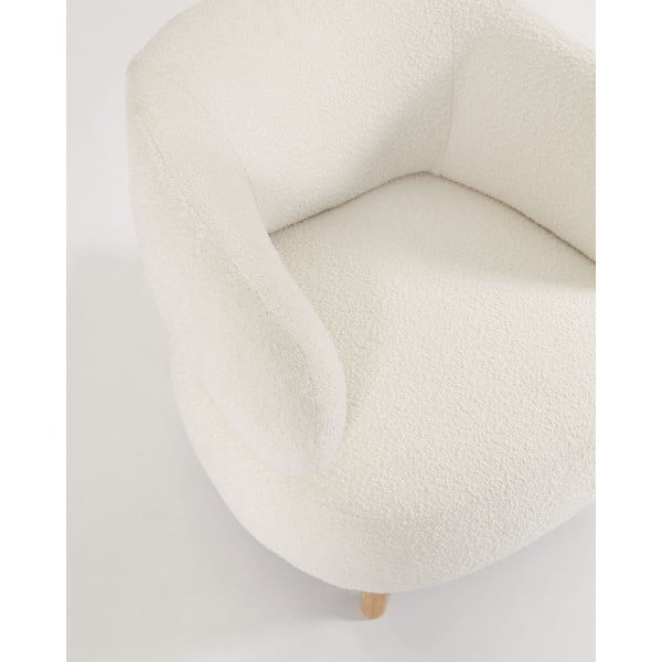Biały fotel Luisa − Kave Home-image-2