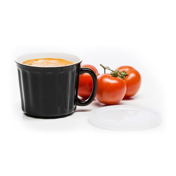 Czarny kubek  na zupę Sagaform 500 ml-image-2