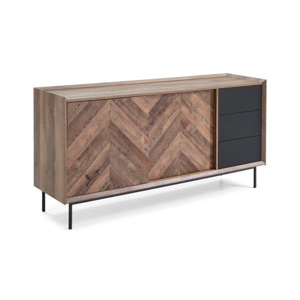 Komoda w czarno-dębowym dekorze Marckeric Utah-image-2
