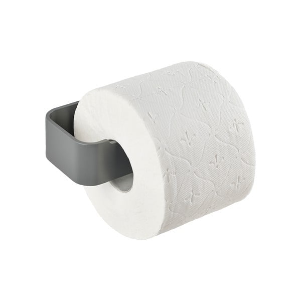 Szary ścienny metalowy uchwyt na papier toaletowy Ume – Zone