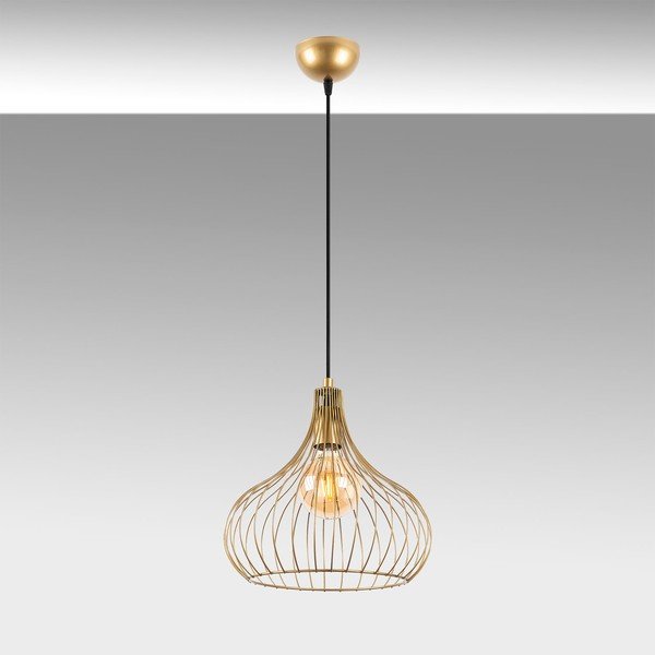 Lampa wisząca z metalowym kloszem ø 22 cm Teldemia – Opviq lights-image-4