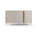 Kremowo-naturalna komoda w dekorze dębu 150x82,5x40,5 cm Lucile – Marckeric