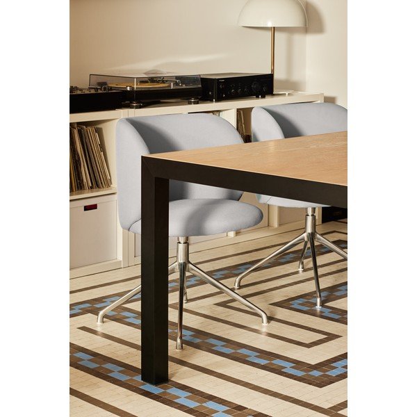 Stół z blatem z drewna dębowego 75x180 cm Alma – Teulat-image-3