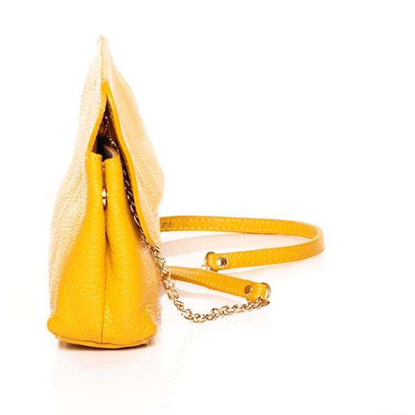 Skórzana torebka Envelope Yellow-image-1
