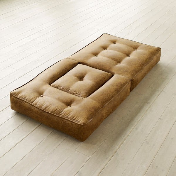 Fotel rozkładany Karup Cube Cognac-image-1
