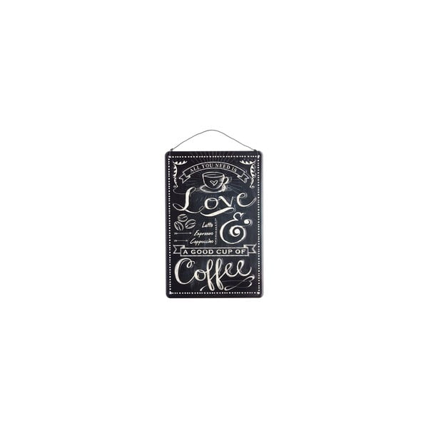 Tabliczka wisząca Love Coffee, 30x20 cm