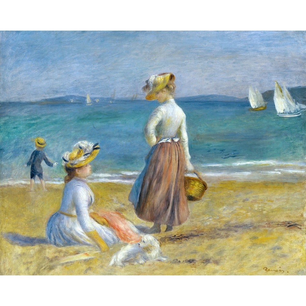 Reprodukcja obrazu Auguste’a Renoira - Figures on the Beach, 50x40 cm