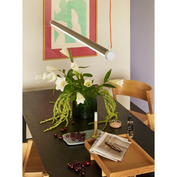 Szara lampa wisząca LED ze ściemniaczem Interplay – Hübsch-image-3