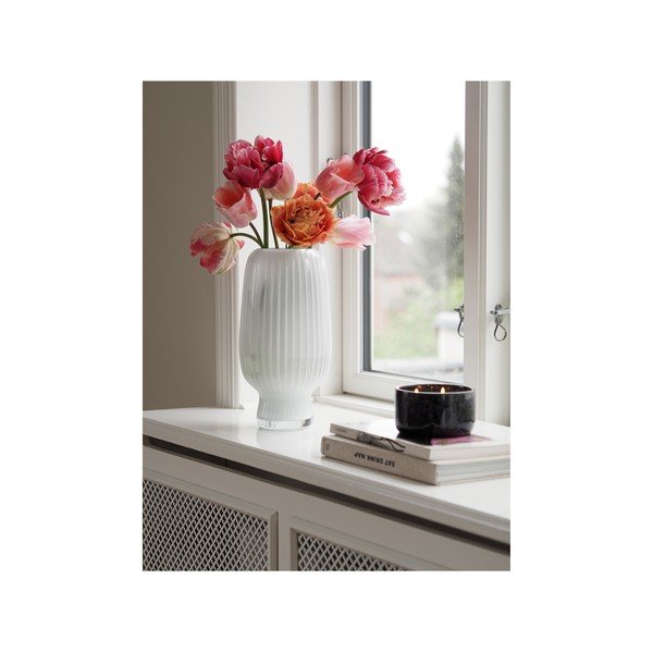 Biały szklany wazon (wysokość 31,5 cm) Cuneo – Villa Collection-image-2