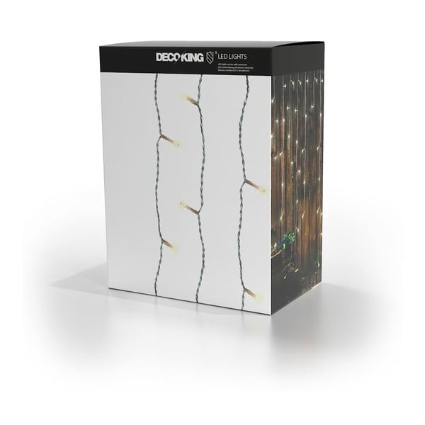 Przedłużenie przezroczystej girlandy świetlnej LED DecoKing Christmas, 200 lampek, dł. 1 m-image-3