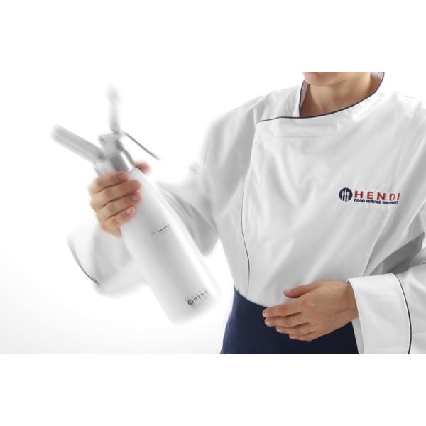 Biały aluminiowy syfon do bitej śmietany Hendi Kitchen Line, 500 ml-image-4