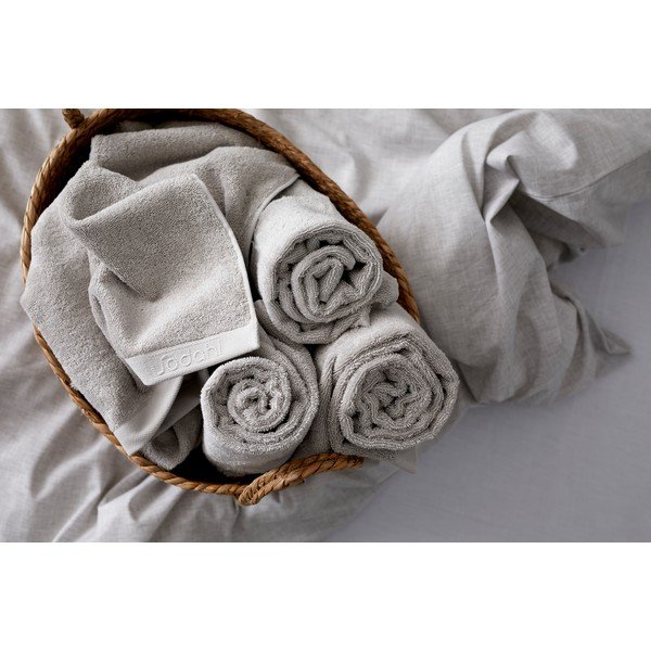 Szary ręcznik kąpielowy z bawełny organicznej 70x140 cm Comfort – Södahl-image-3