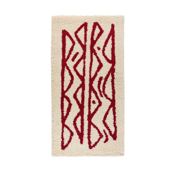 Kremowo-czerwony dywan Bonami Selection Morra, 80x150 cm
