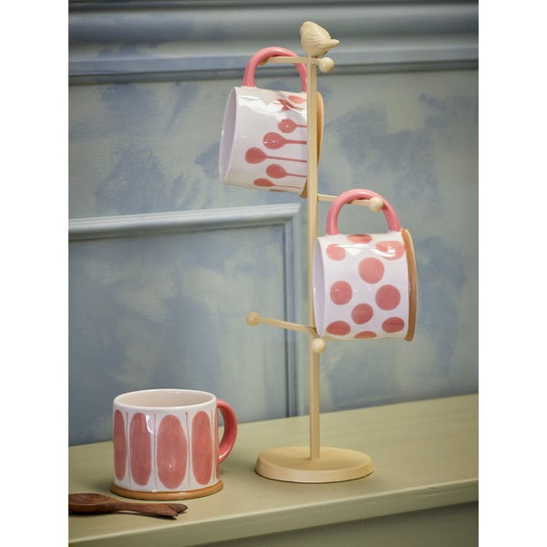 Łososiowo-kremowe kamionkowe kubki zestaw 3 szt. 450 ml Linora – Bloomingville-image-1