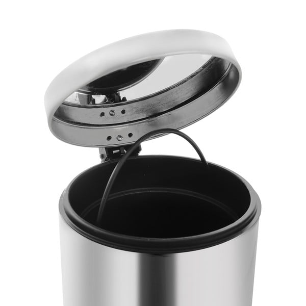 Kosz na śmieci ze stali nierdzewnej z pedałem 3 l – Orion-image-3