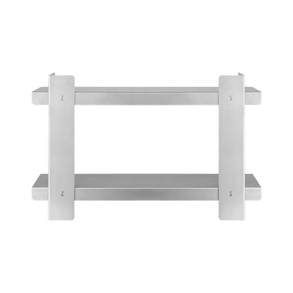 Wielopoziomowa metalowa półka w kolorze srebra 70 cm Tivo – noo.ma-image-3