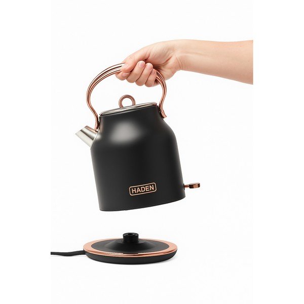 Czarny czajnik elektryczny 1,7 l Heritage – Haden-image-4