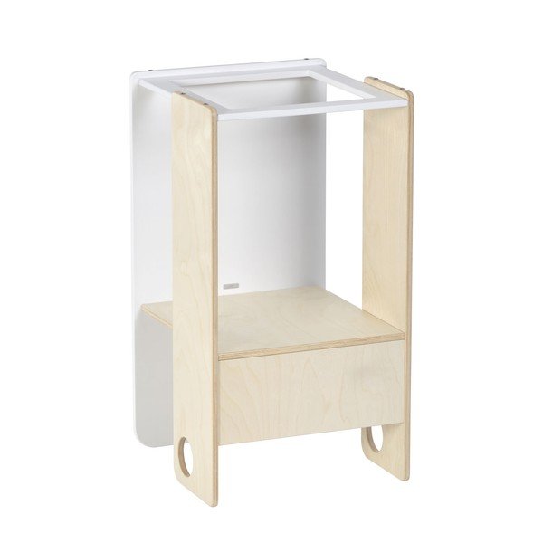 Biało-naturalny pomocnik kuchenny dla dzieci Nuun – Kave Home