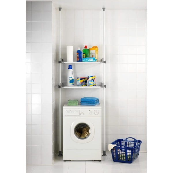 Biały metalowy regał łazienkowy 120x300 cm Herkules – Wenko-image-4