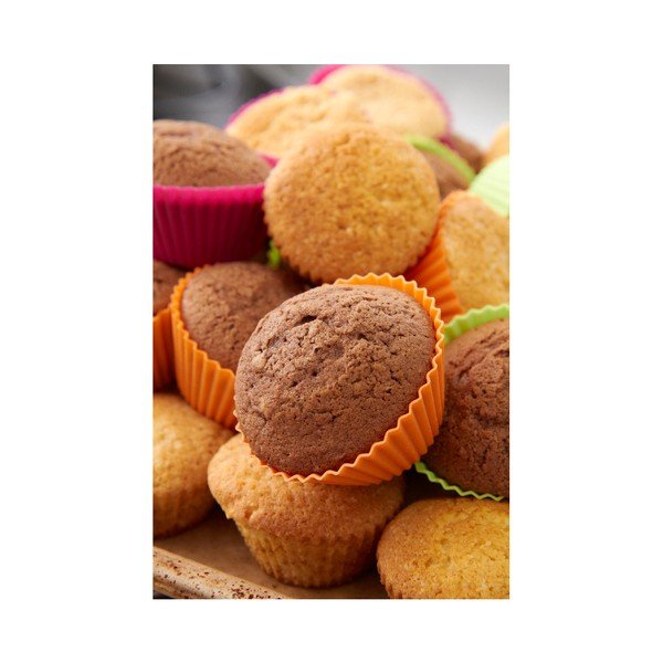 Zestaw 6 kolorowych silikonowych foremek do muffinów Lékué, ⌀ 7 cm-image-4