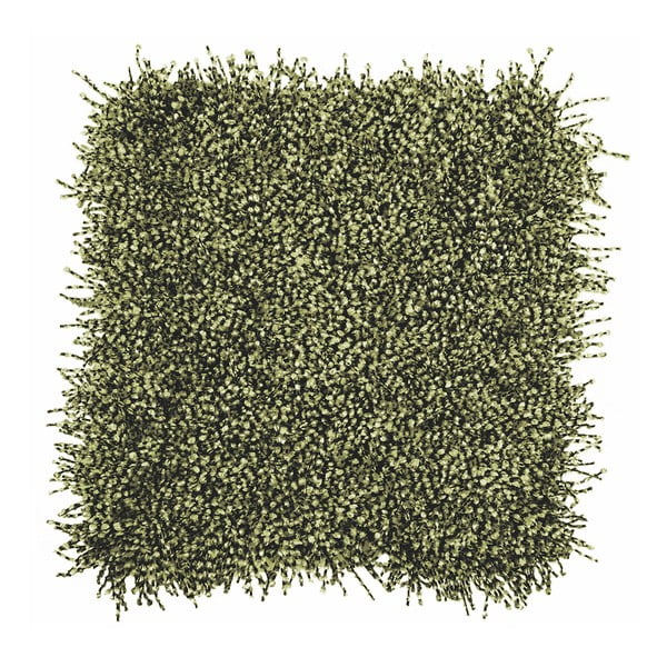 Zielona poduszka ZicZac Micropluche Silk