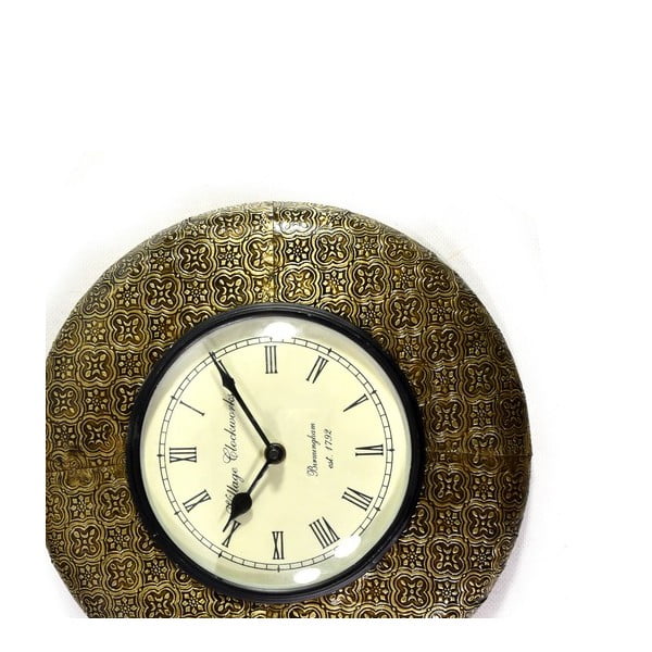 Zegar ścienny z kutego metalu Sikkim, 32 cm