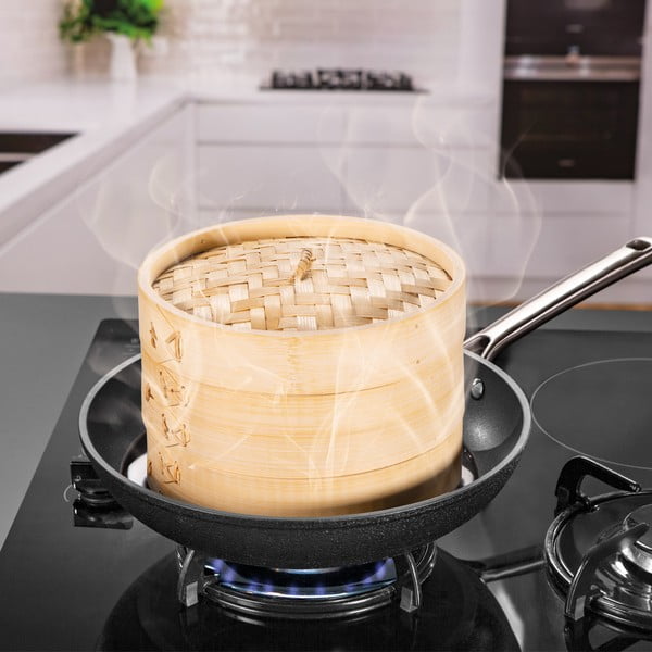 Bambusowy koszyk do gotowania na parze Nikko – Tescoma-image-1