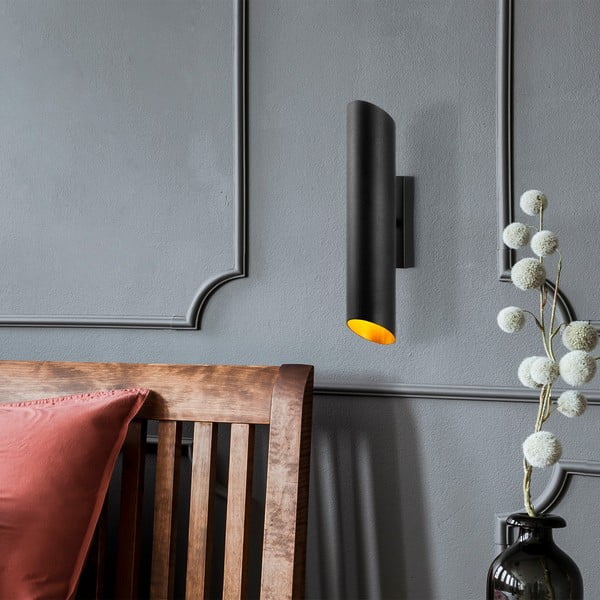 Kinkiet w czarno-złotym kolorze ø 8 cm Cut – Opviq lights-image-3