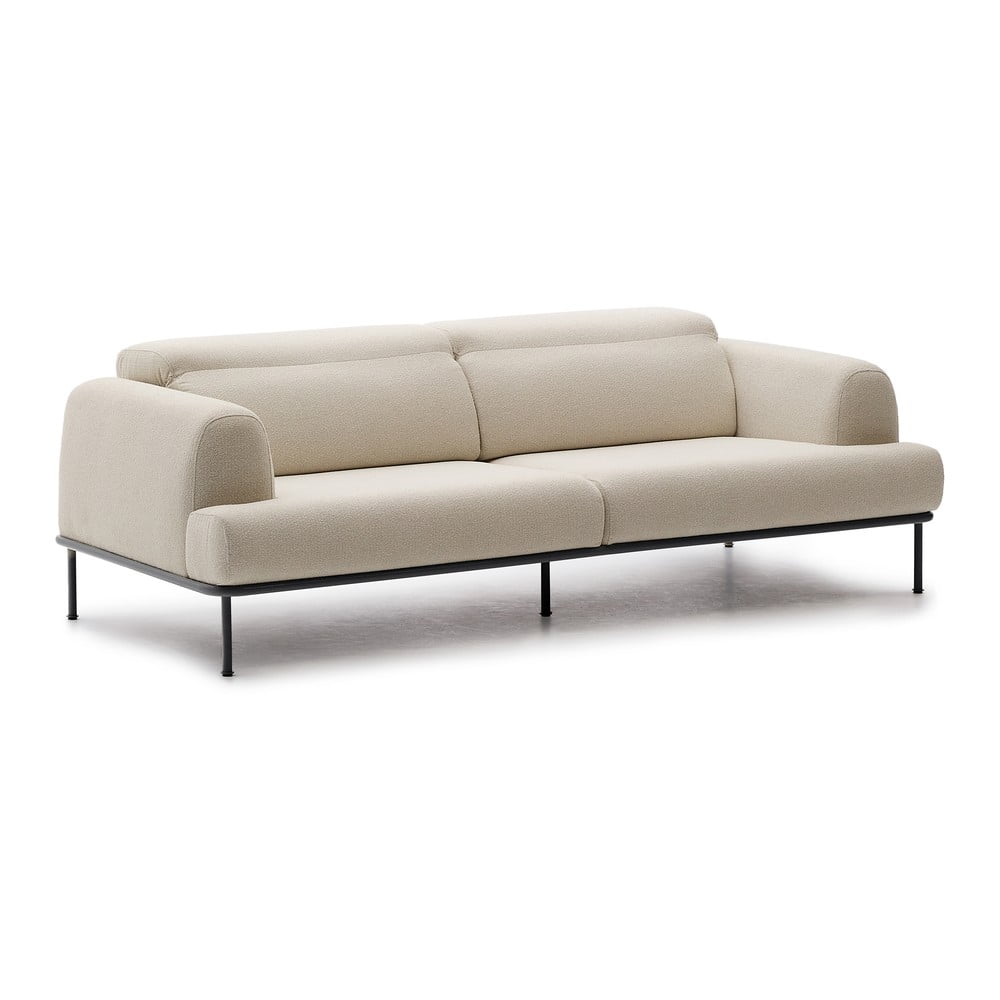 Beżowa sofa z tkaniny szenilowej 234 cm Aurum – Kave Home (zdjęcie 6)