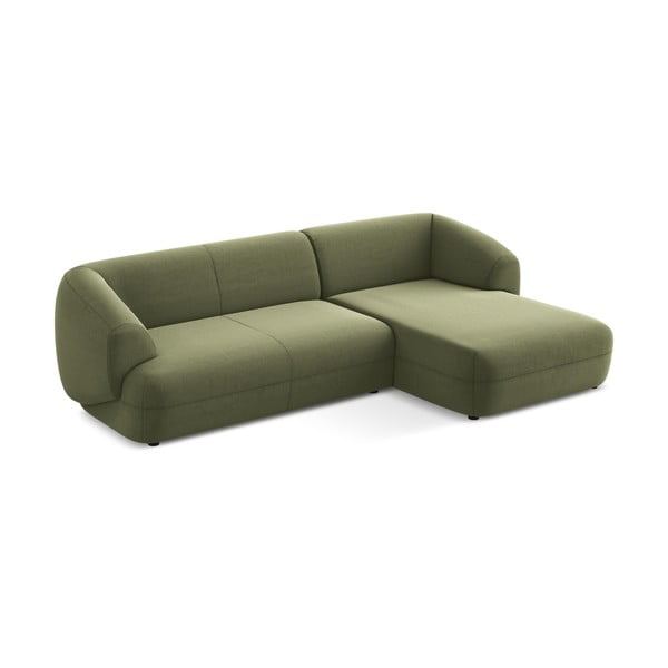 Zielony aksamitny narożnik (prawostronny) Moana – Makamii-image-2