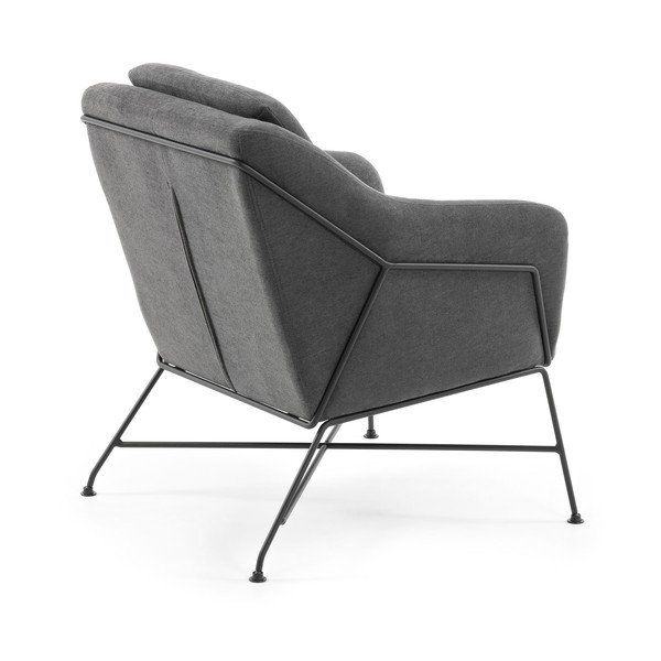 Szary fotel Brida – Kave Home-image-3